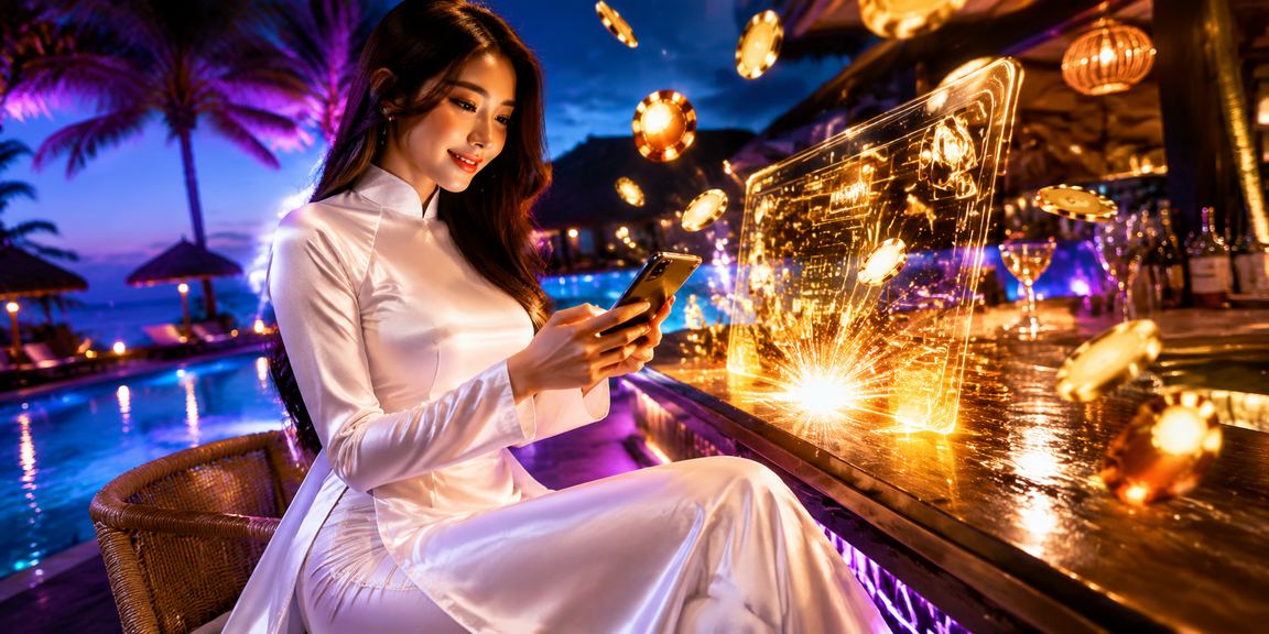 Người dùng tại Mũi Né theo dõi esports và giải trí trực tuyến trên thiết bị di động