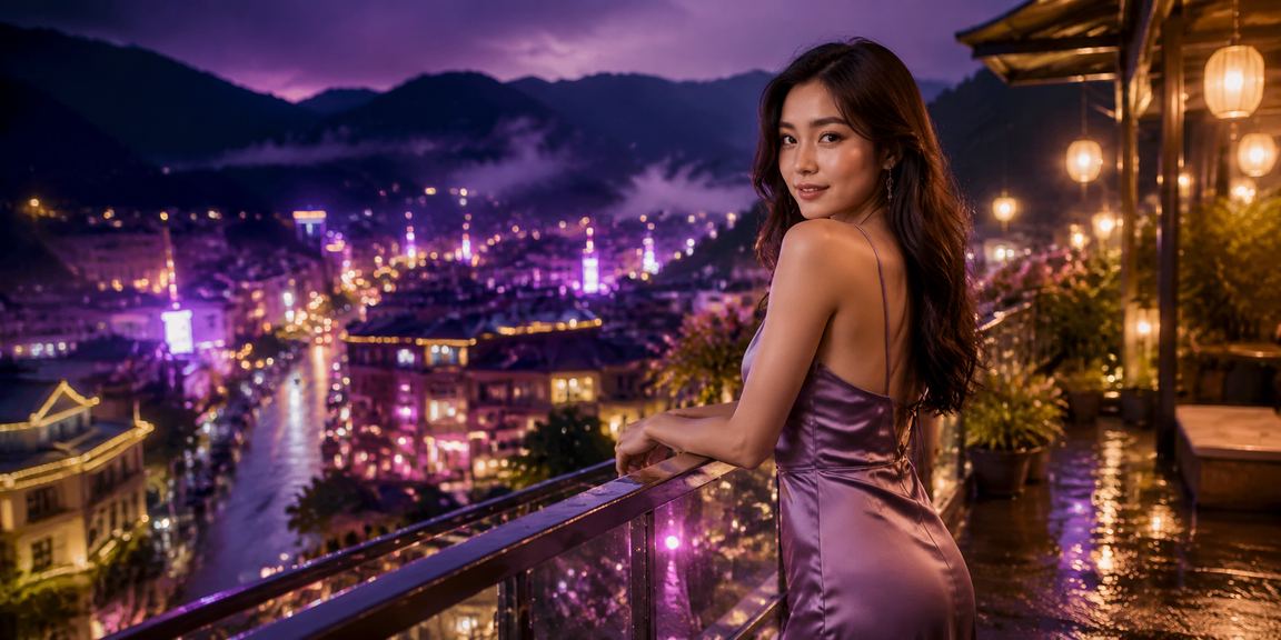 Không gian neon tại Sa Pa gợi trải nghiệm đọc số và giải trí ban đêm